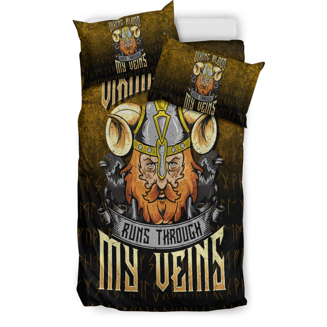 Viking Bedding Set Viking Blood Runs Through My Veins