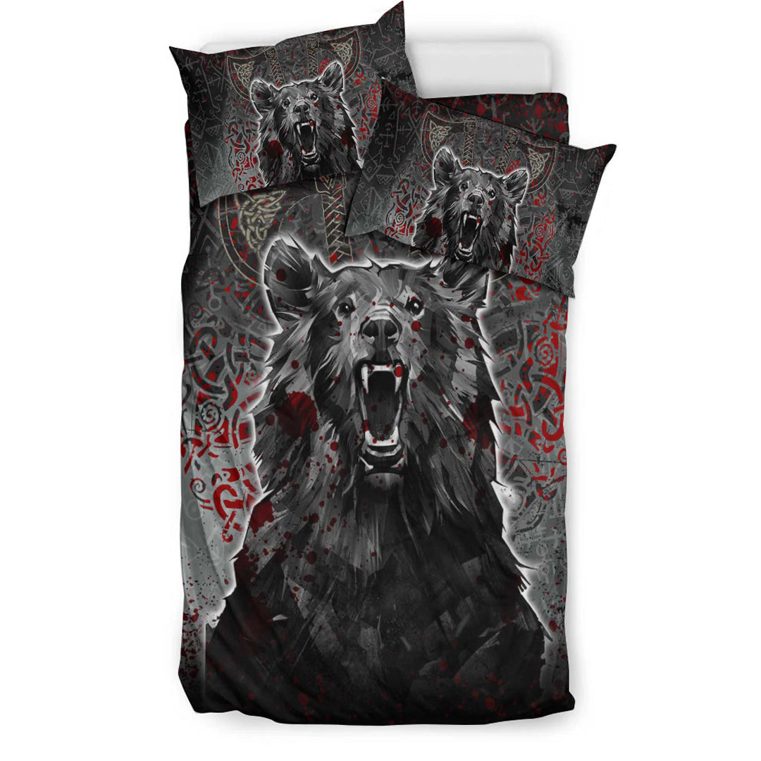 Viking Bedding Set Viking Berserker Bear Blood