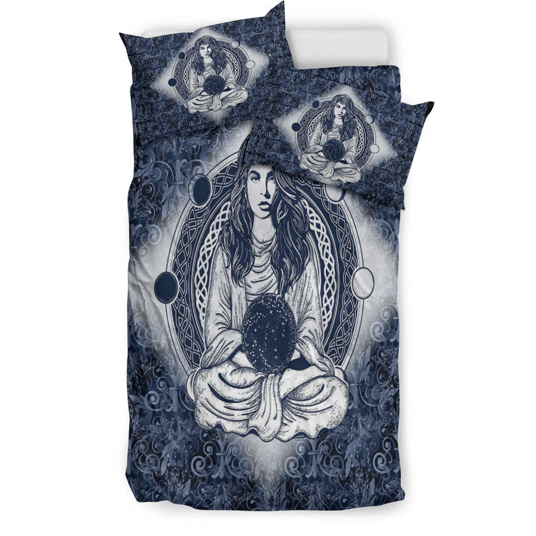 Viking Bedding Set Wicca Sorceress Celtic Tattoo