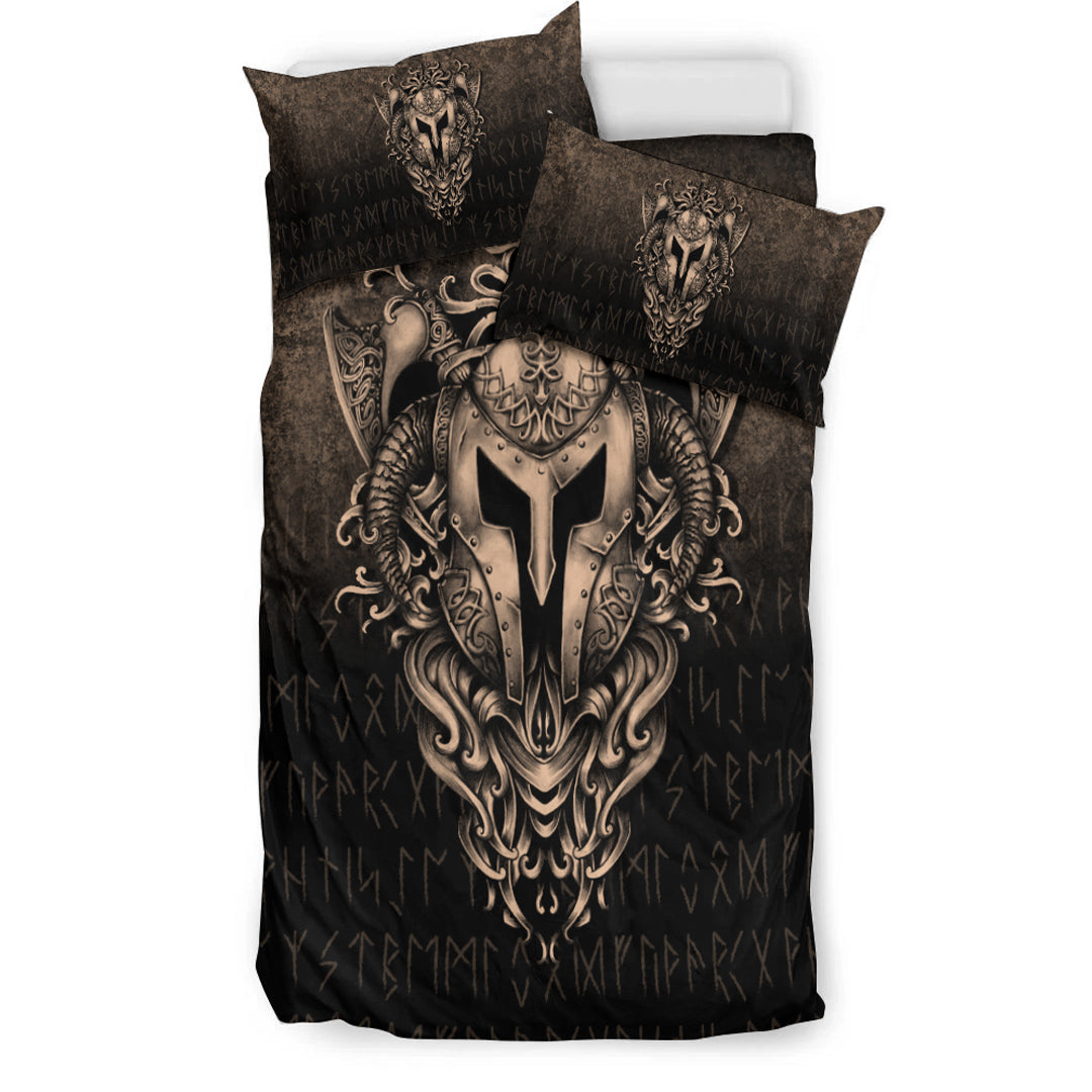 Viking Bedding Set The Armor Of Viking Gold Version