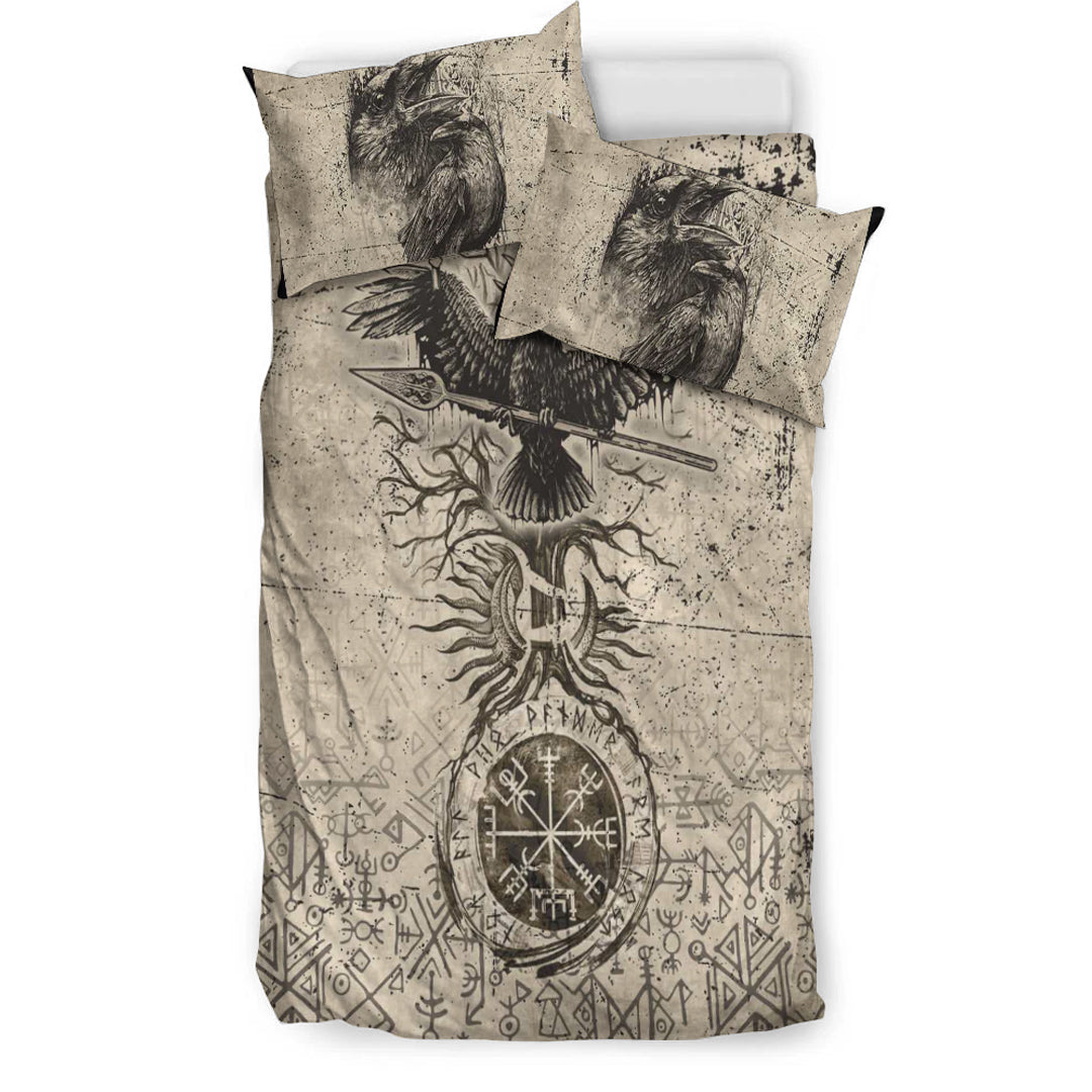 Viking Bedding Set Viking Raven Carry Spear of Odin Vintage