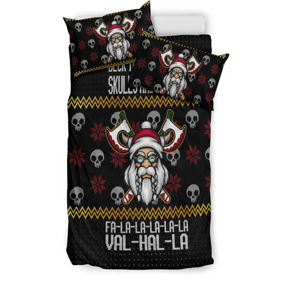 Viking Bedding Set Viking Santa In Valhalla Style Christmas