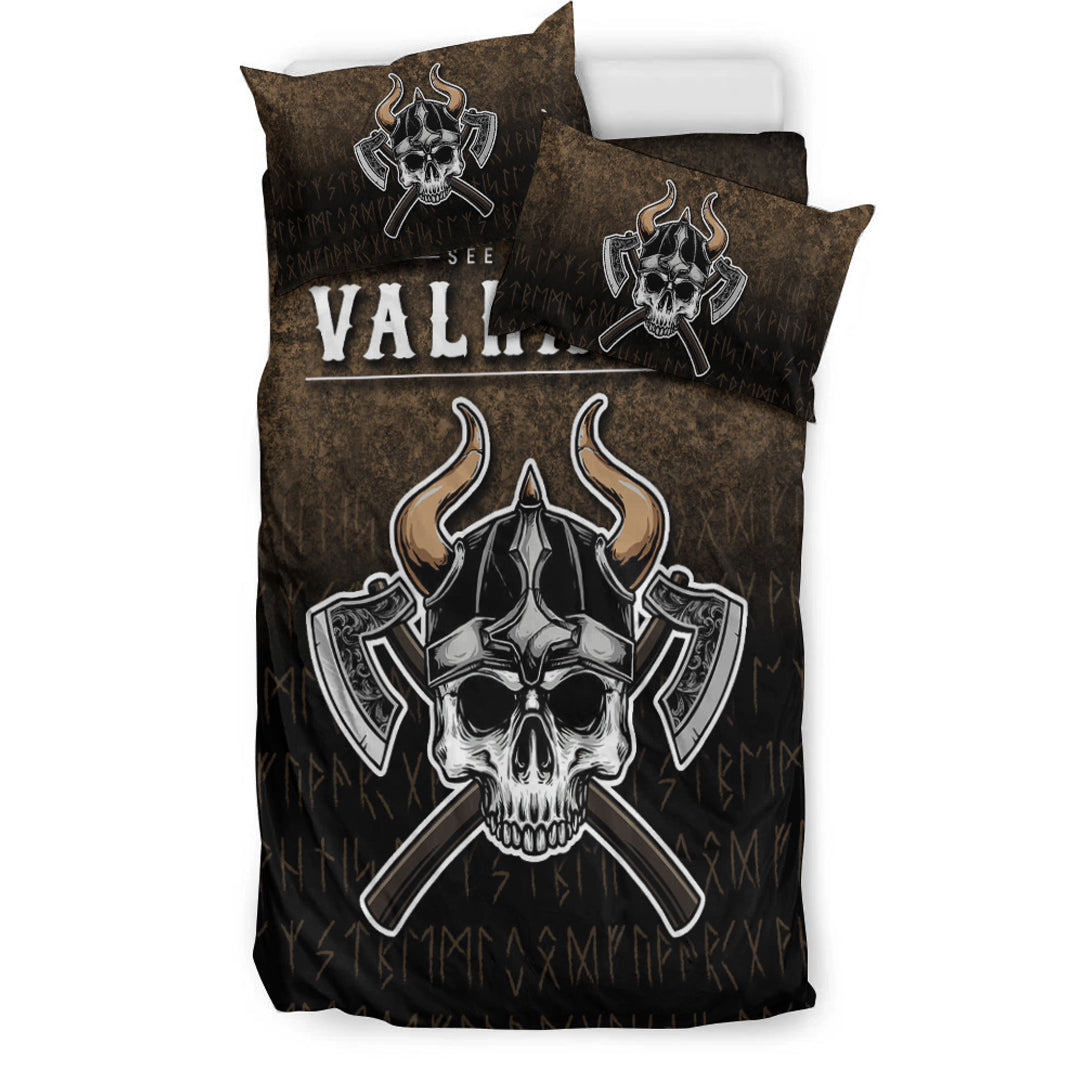 Viking Bedding Set See You In Valhalla Vikings Nordic