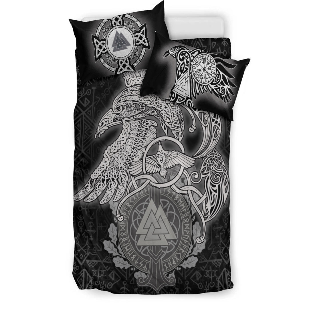 Viking Bedding Set Raven Celtic