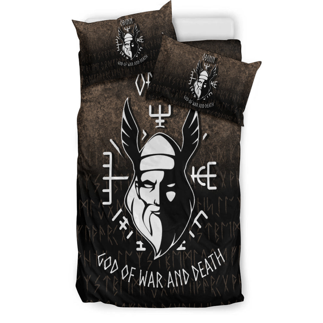 Viking Bedding Set Odin God Of War And Death