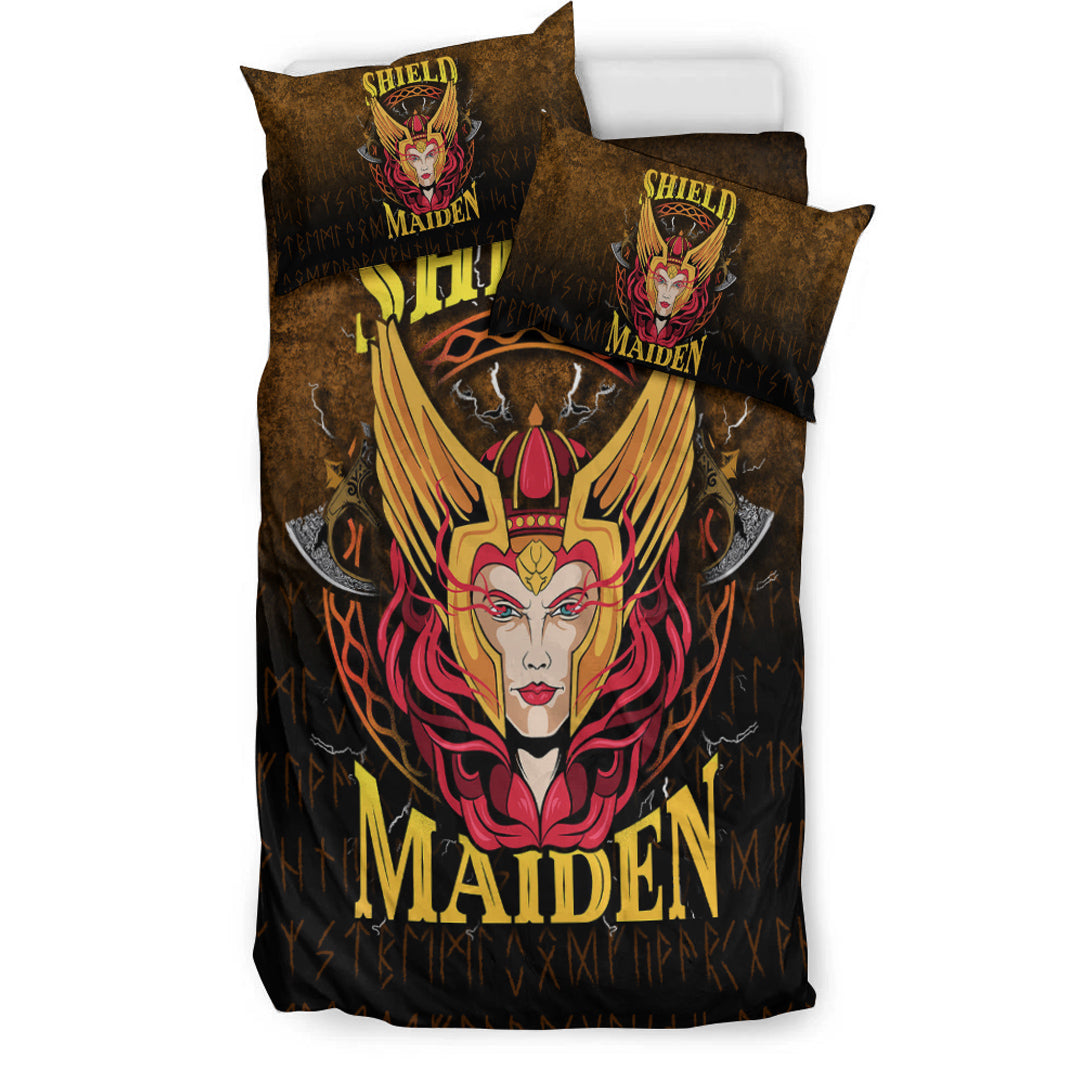 Viking Bedding Set Shield Maiden