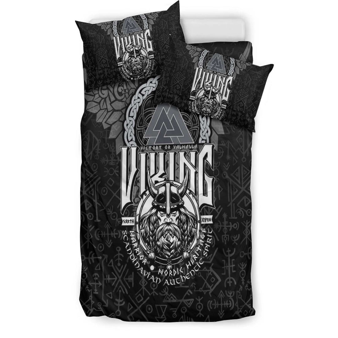 Viking Bedding Set Viking Warrior Valknut