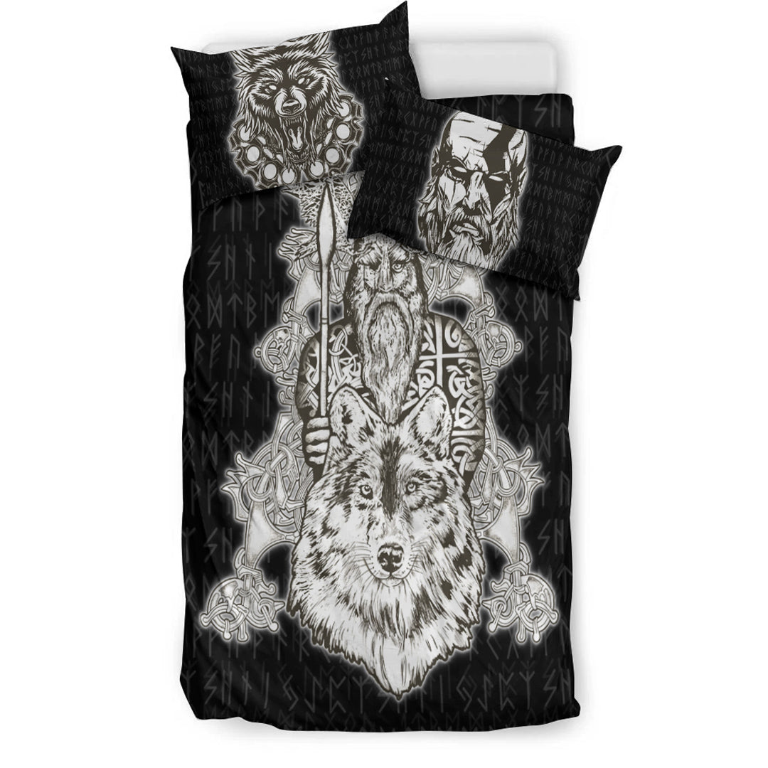 Viking Bedding Set Odin Wolf Viking Set