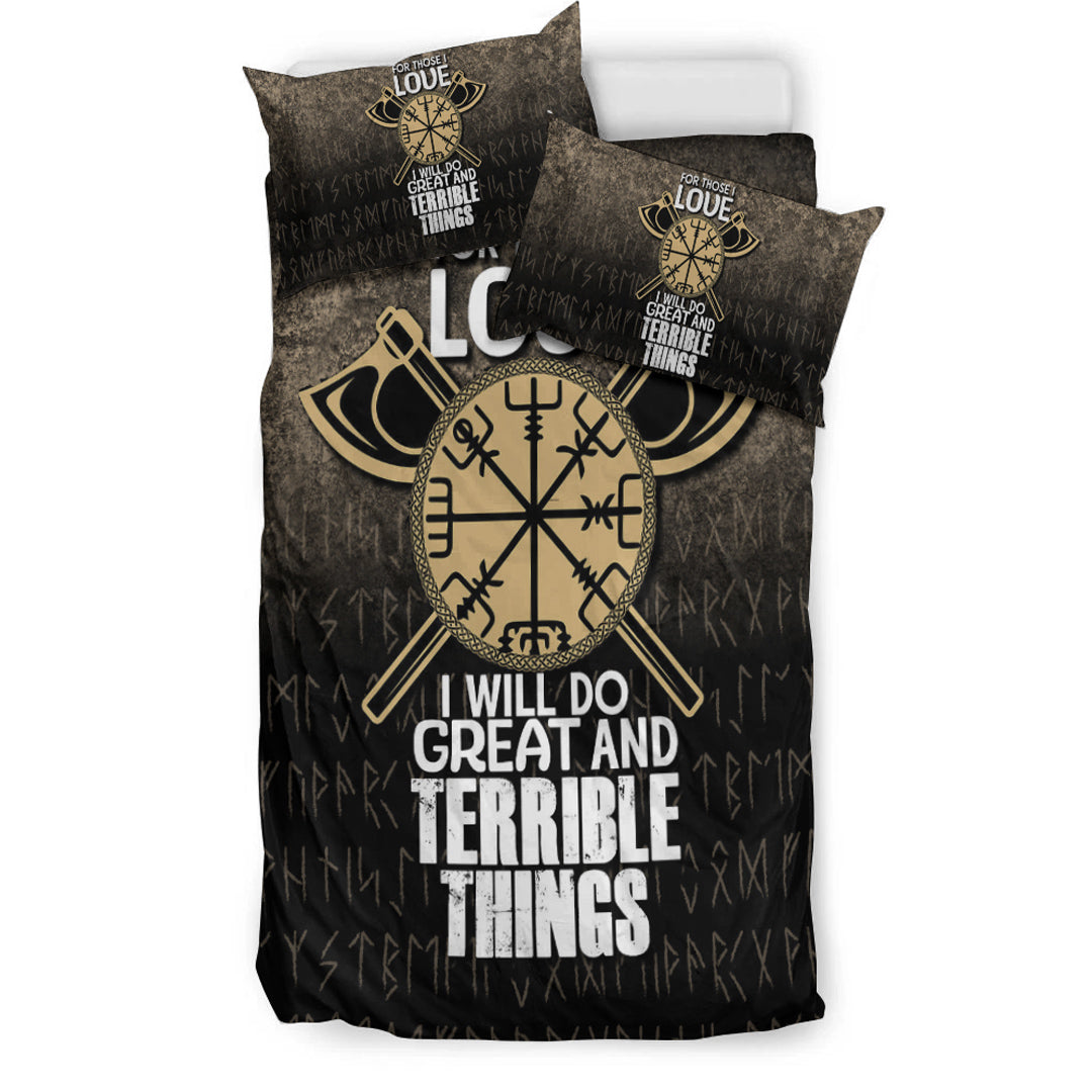 Viking Bedding Set For Those I Love I Will Do Great And Terrible Things