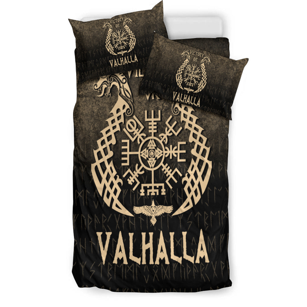 Viking Bedding Set Victory or Valhalla Gold Version