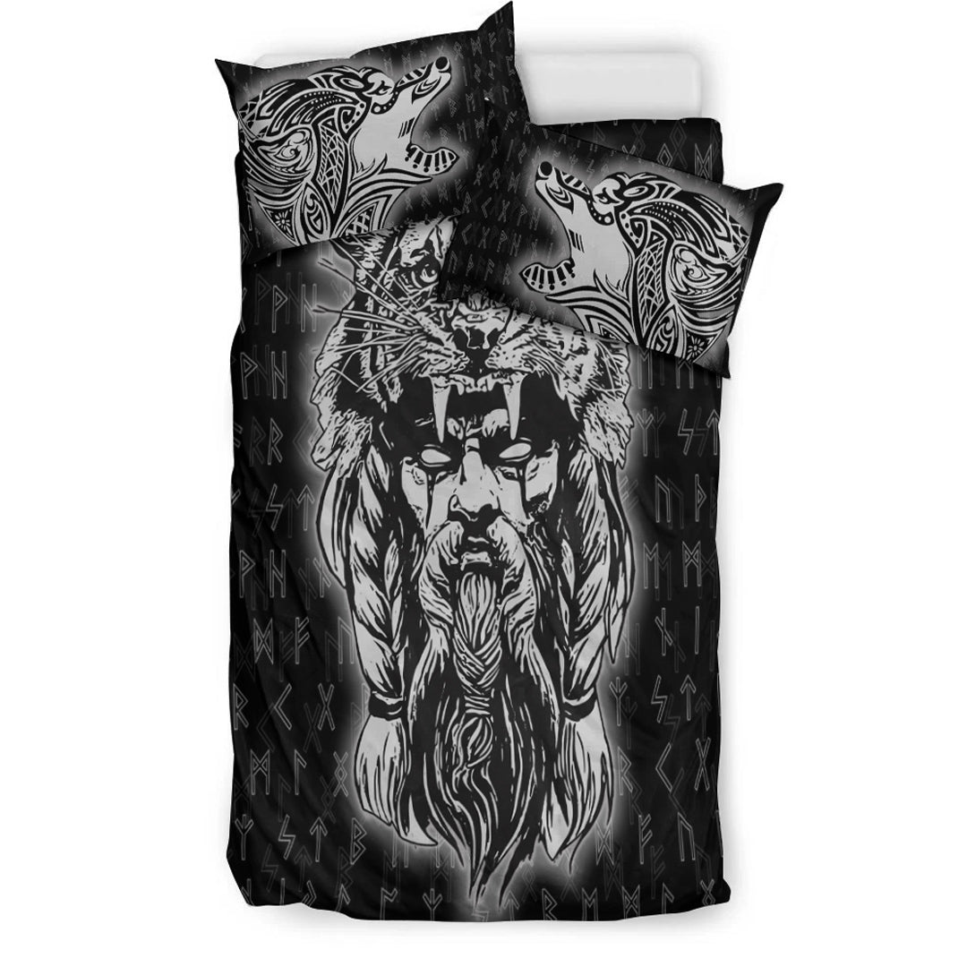 Viking Bedding Set Wolf Odin Viking Set