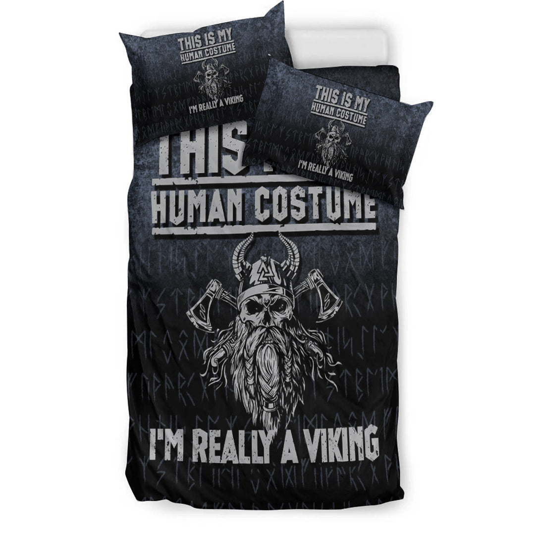 Viking Bedding Set This Is My Human Costume I'm Really A Viking