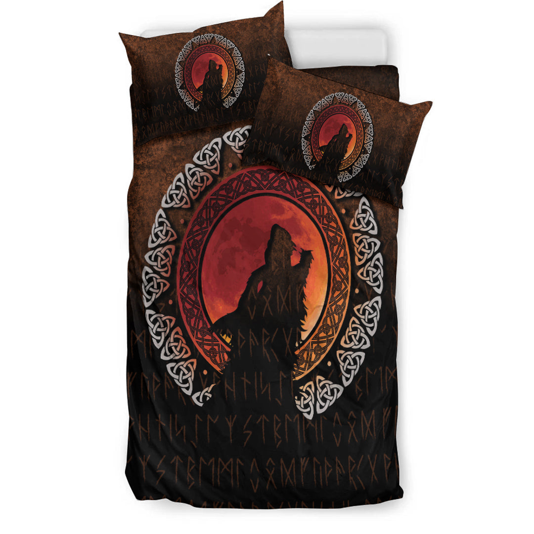 Viking Bedding Set Fenrir Norse Wolf Son of Loki