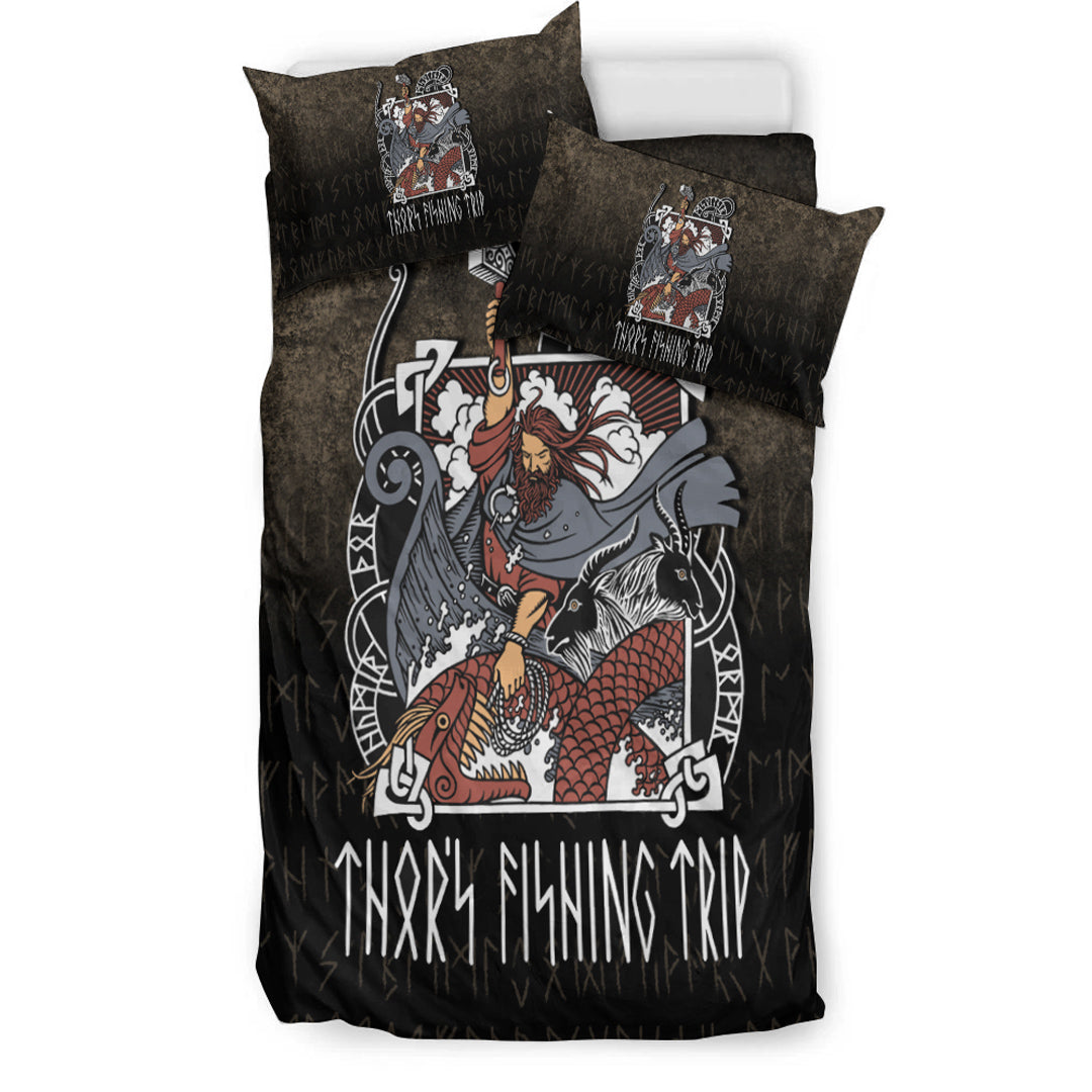 Viking Bedding Set Thor's Fishing Trip