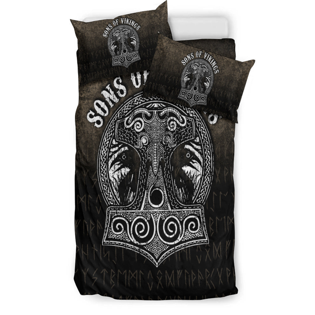 Viking Bedding Set Son Of Viking Mjolnir