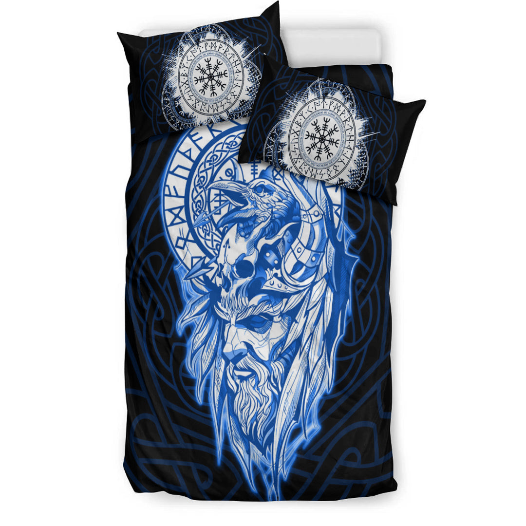 Viking Bedding Set Viking Odin Set Blue