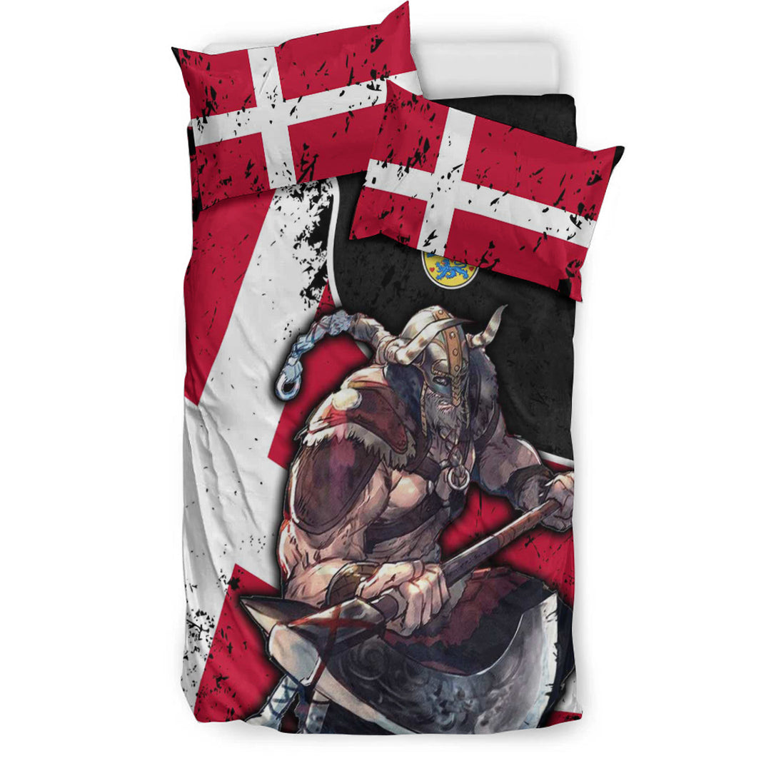 Viking Bedding Set Denmark Warrior Brush Style