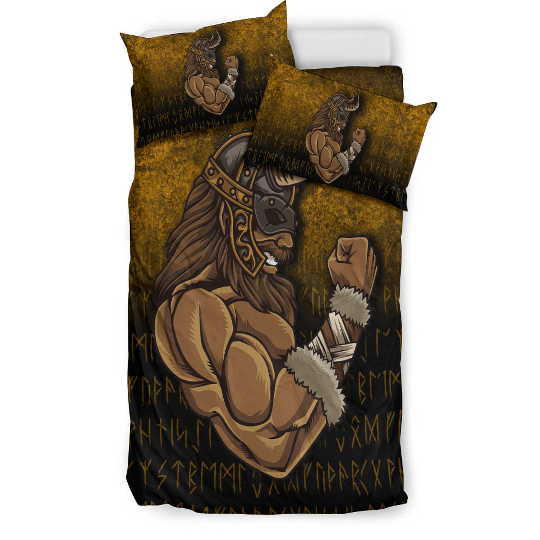 Viking Bedding Set Viking Warrior Muscles Power