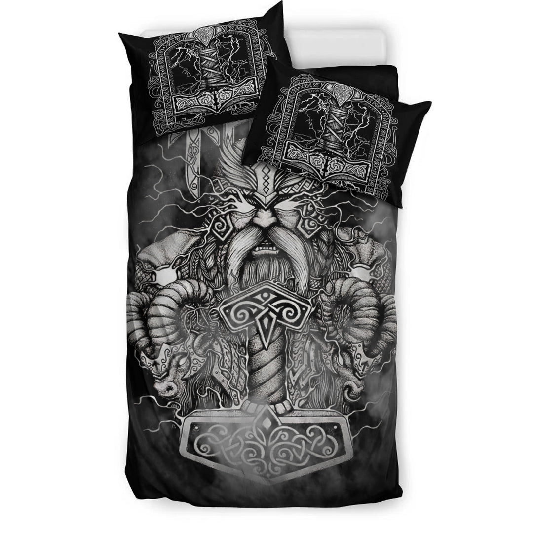 Viking Bedding Set Thor And Hammer