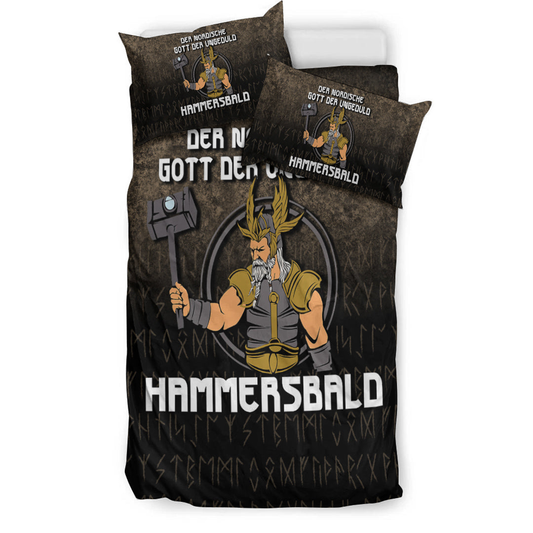 Viking Bedding Set Der Nordische Gott Der Ungeduld Hammersbald