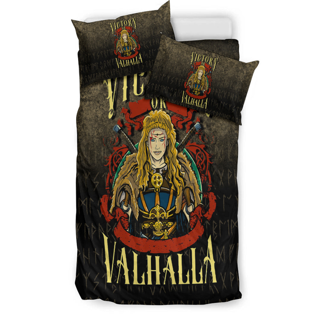 Viking Bedding Set Victory or Valhalla Ver04