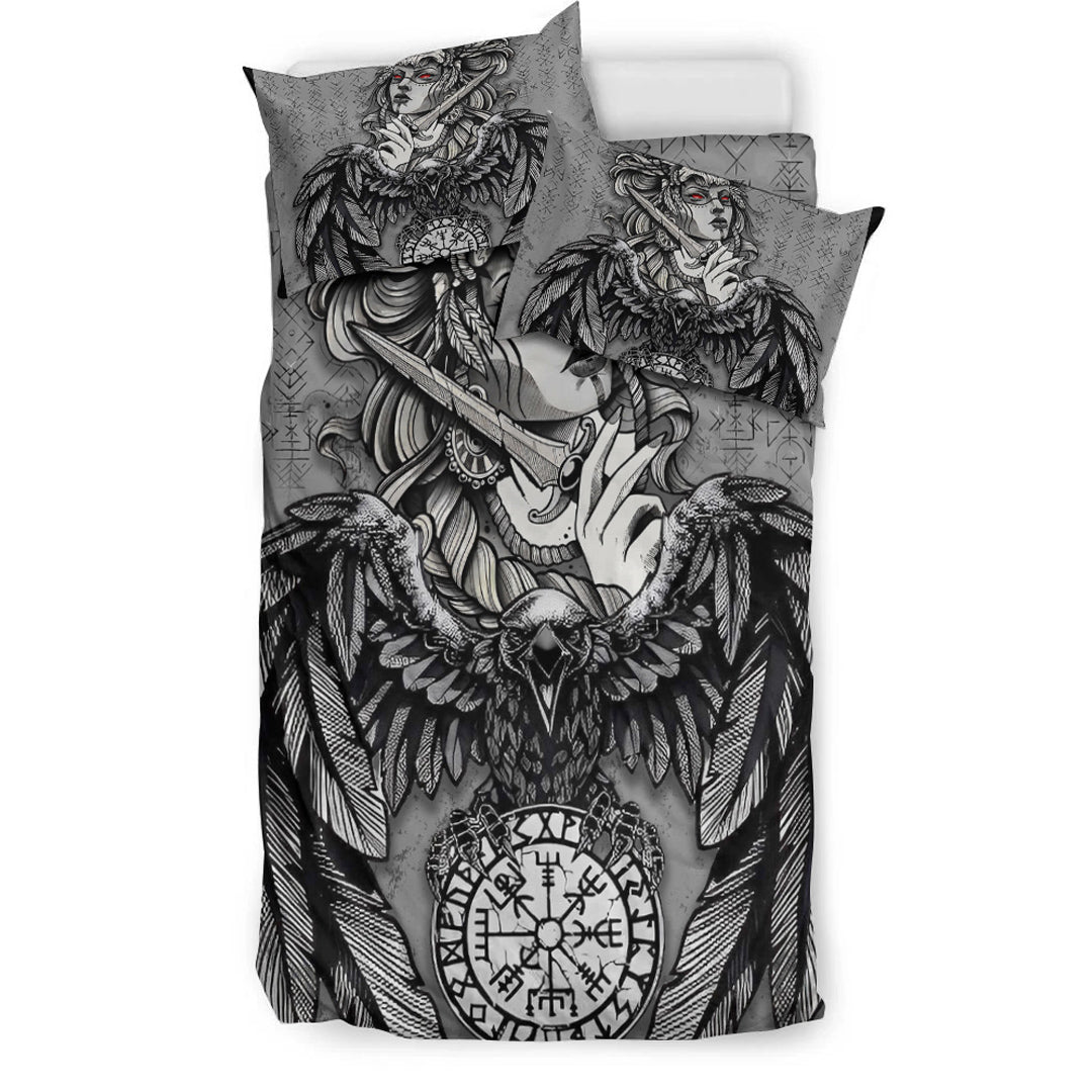 Viking Bedding Set Valkyries Raven Cletic