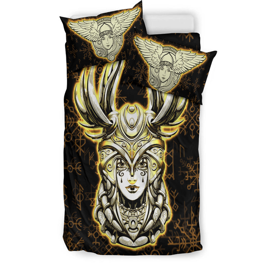 Viking Bedding Set Viking Valkyrie Gold