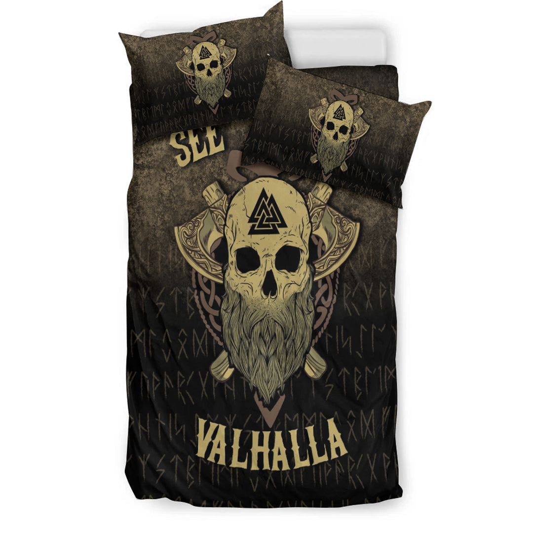 Viking Bedding Set See you in Valhalla