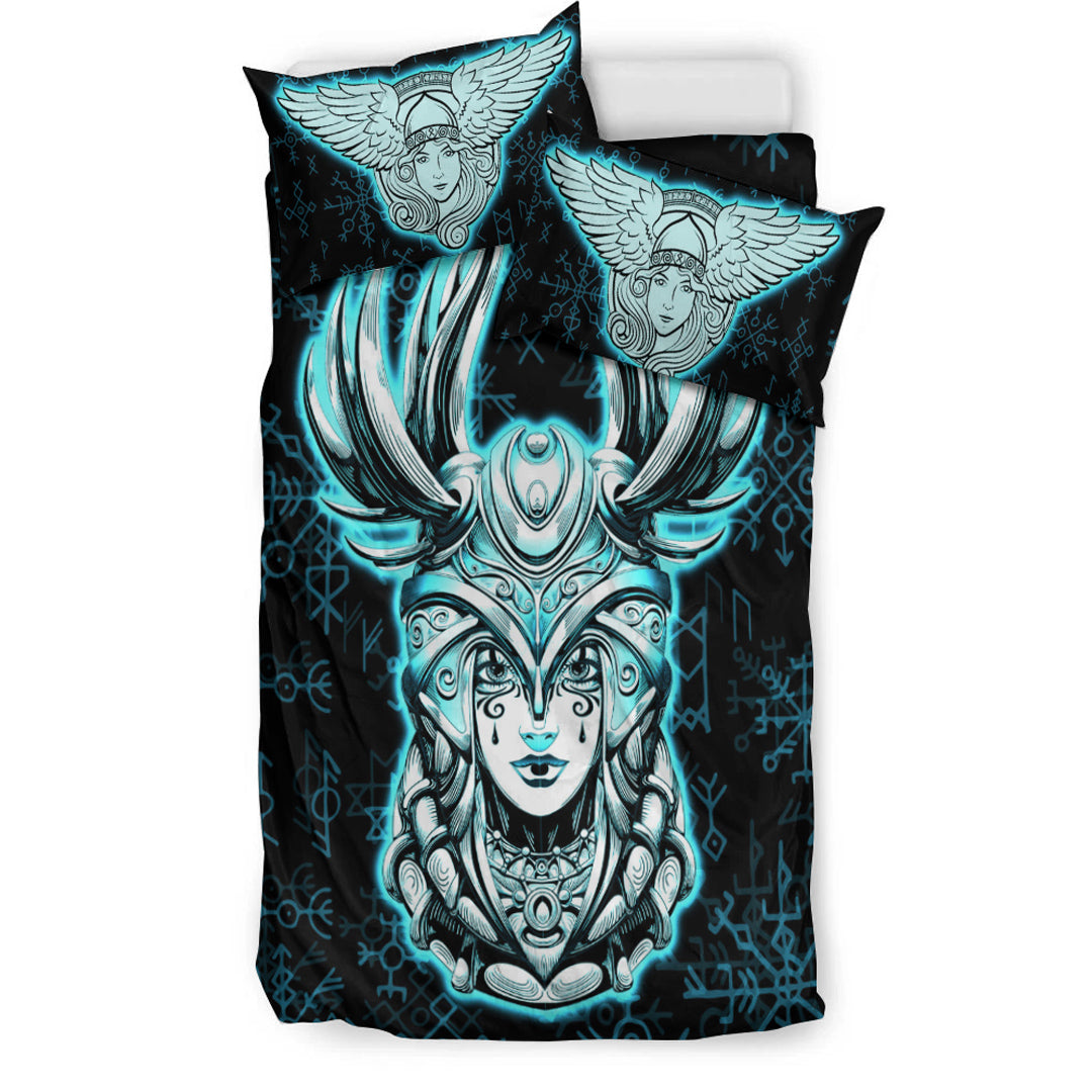 Viking Bedding Set Viking Valkyrie Turquoise