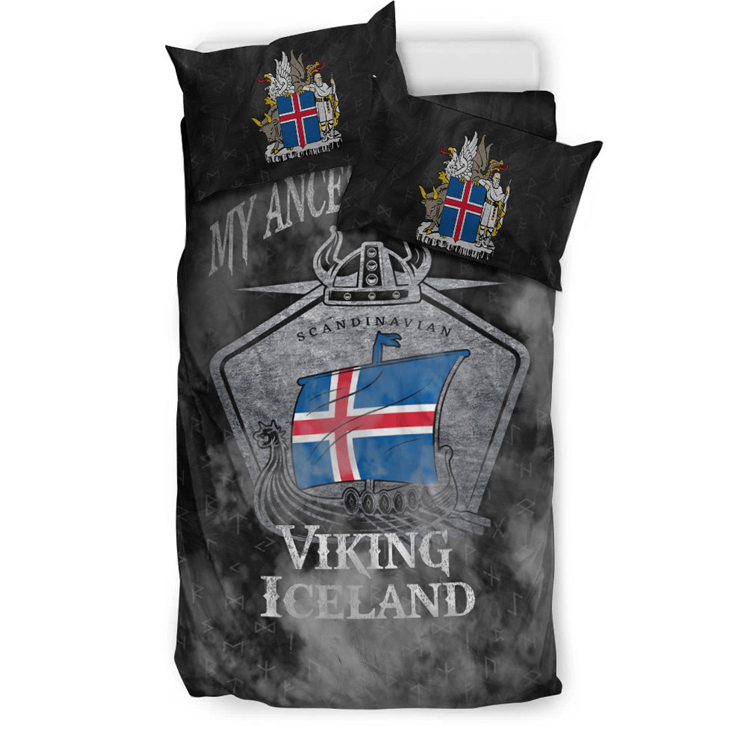 Viking Bedding Set Viking Iceland Drakka Scandinavian