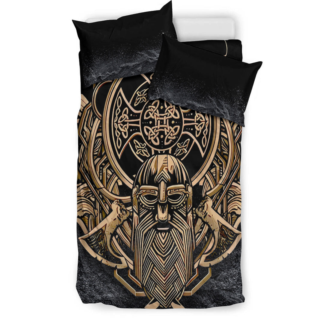 Viking Bedding Set Celtic Odin Axe Style