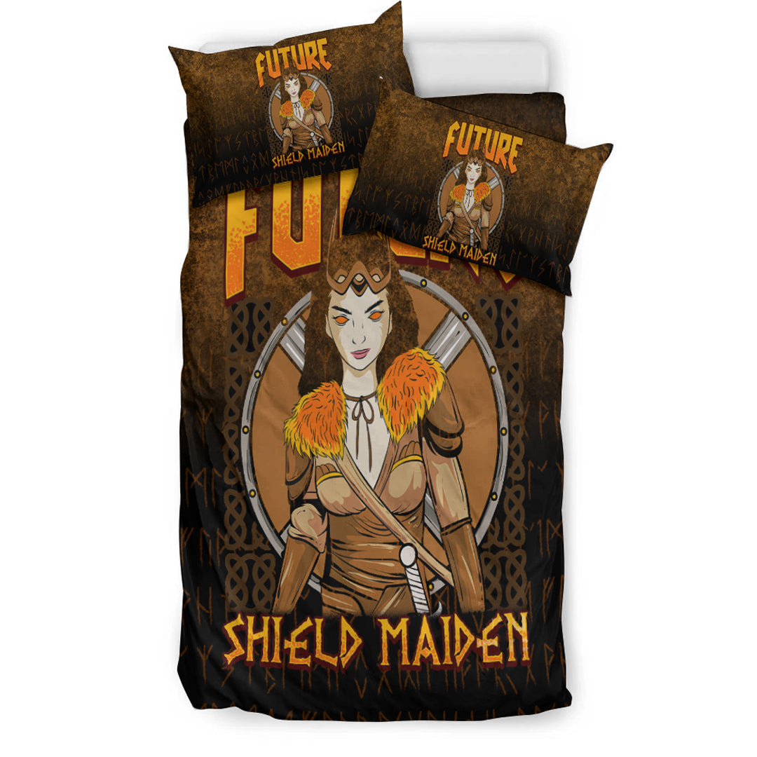 Viking Bedding Set ShieldMaiden Ver02