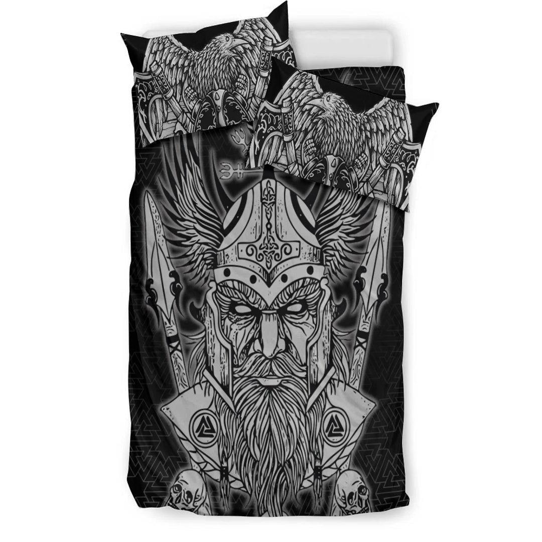 Viking Bedding Set Odin And Raven