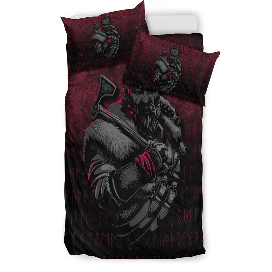 Viking Bedding Set Viking Warrior With Axe