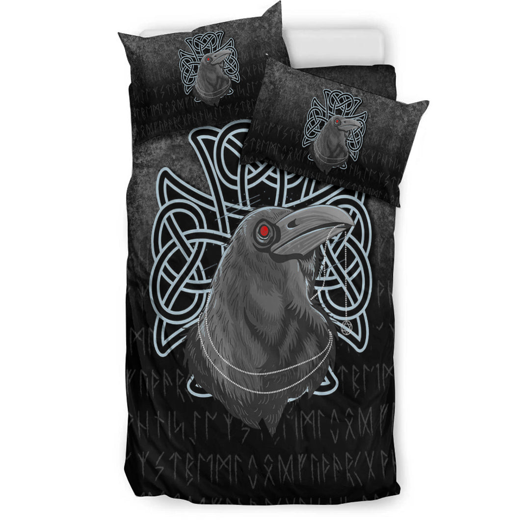 Viking Bedding Set Raven Viking Warrior Norse