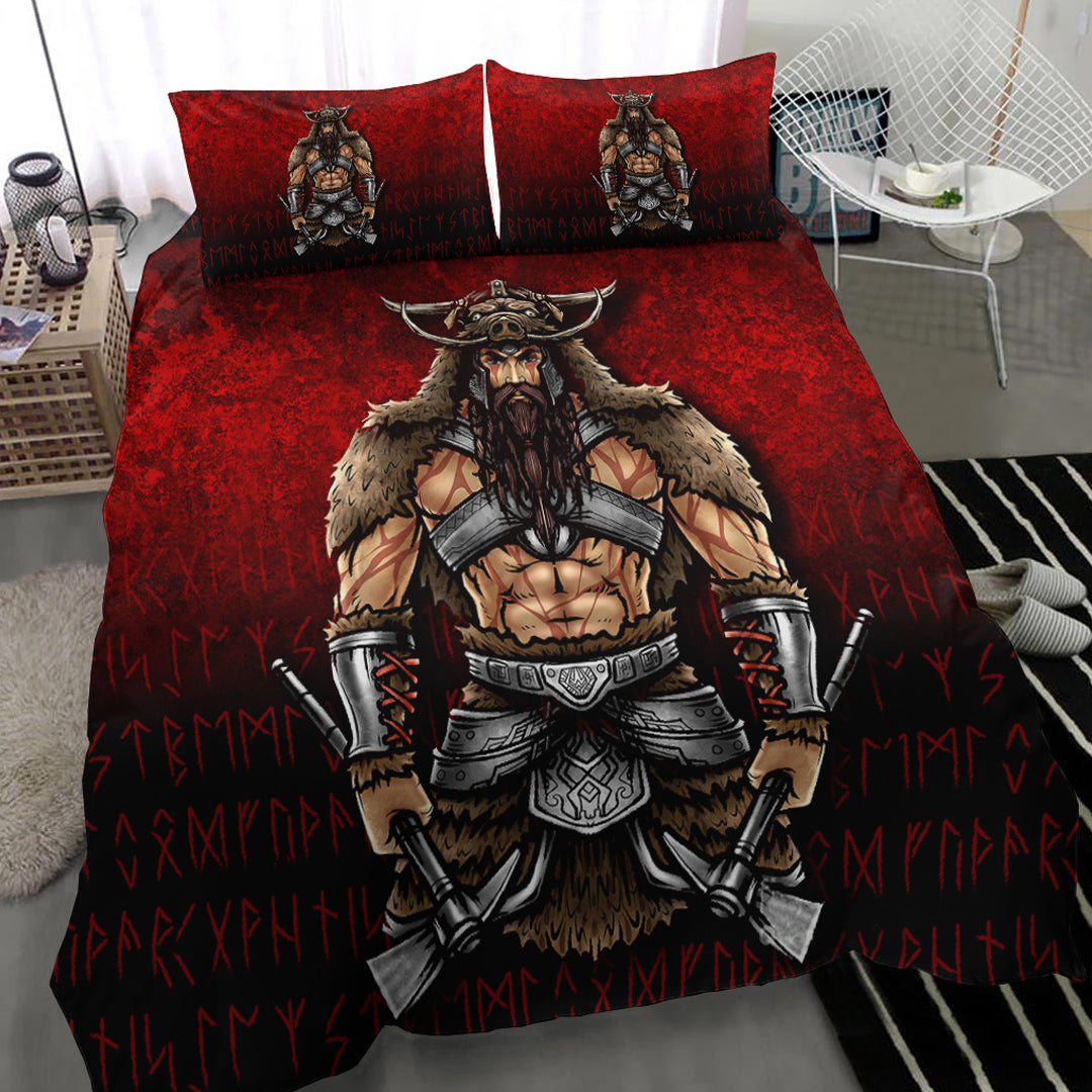 Viking Bedding Set Berserker Viking Warrior Valhalla