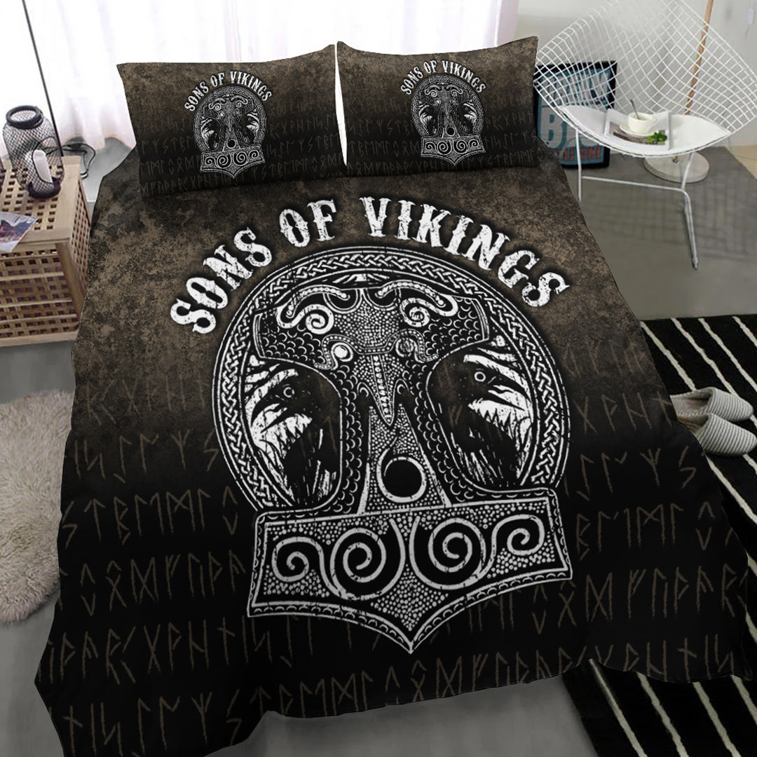 Viking Bedding Set Son Of Viking Mjolnir