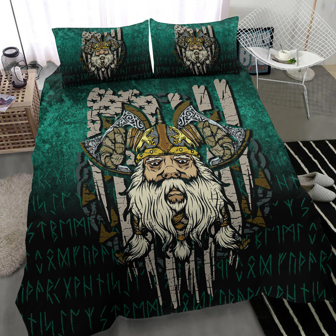 Viking Bedding Set America Odin