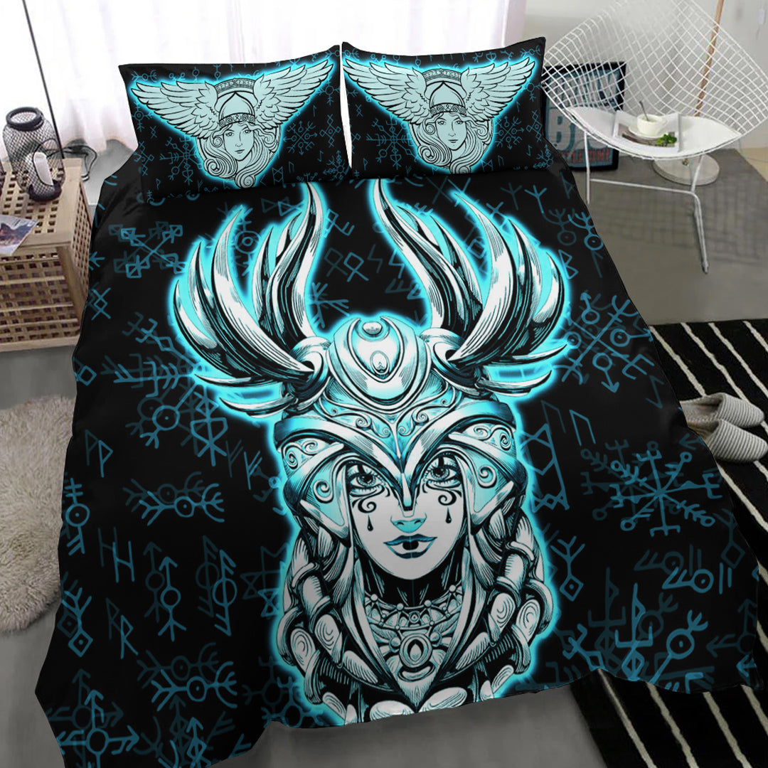 Viking Bedding Set Viking Valkyrie Turquoise