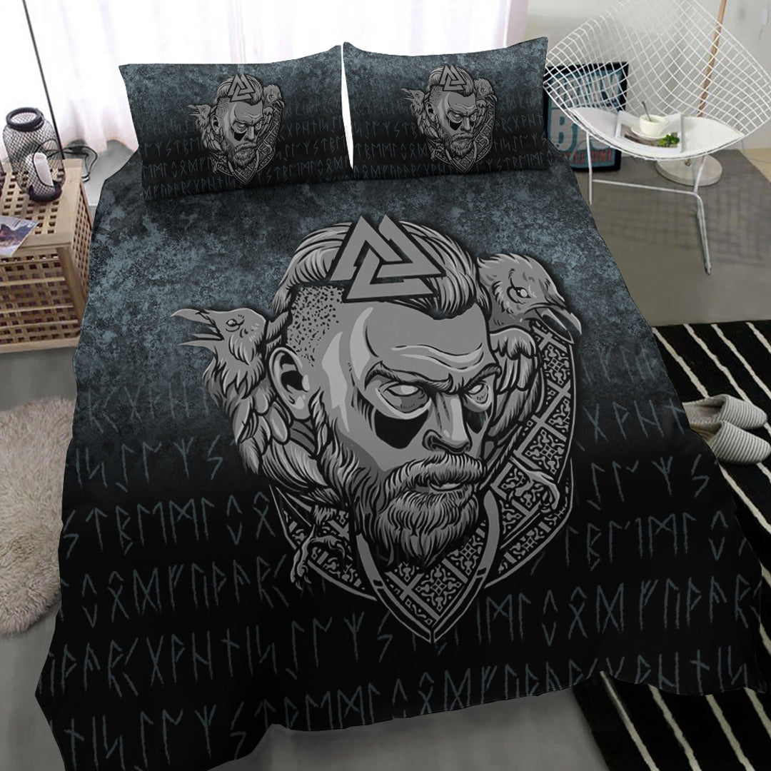 Viking Bedding Set Victory or Valhalla Warrior Ver01