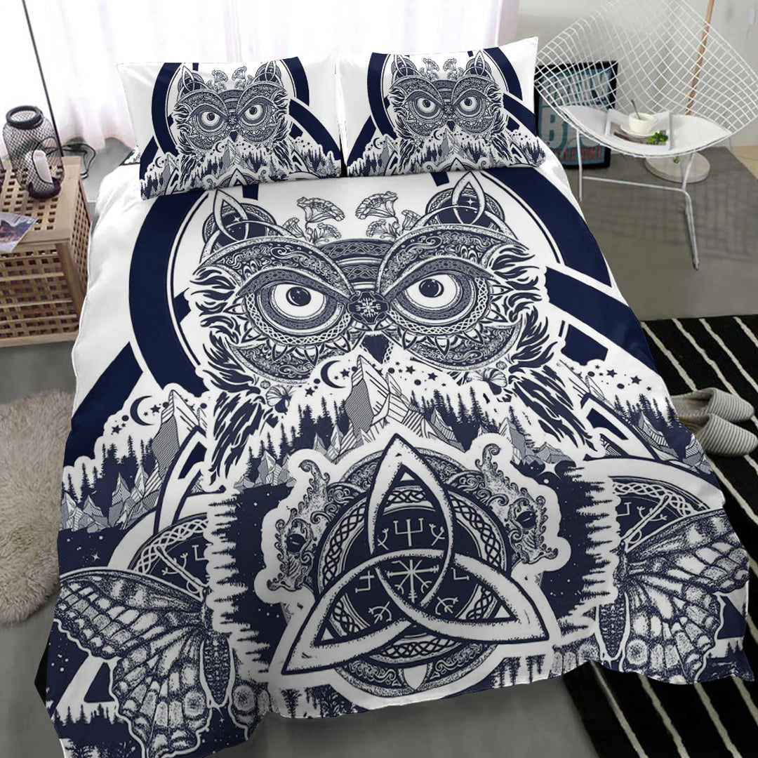 Viking Bedding Set Viking Owl Celtic