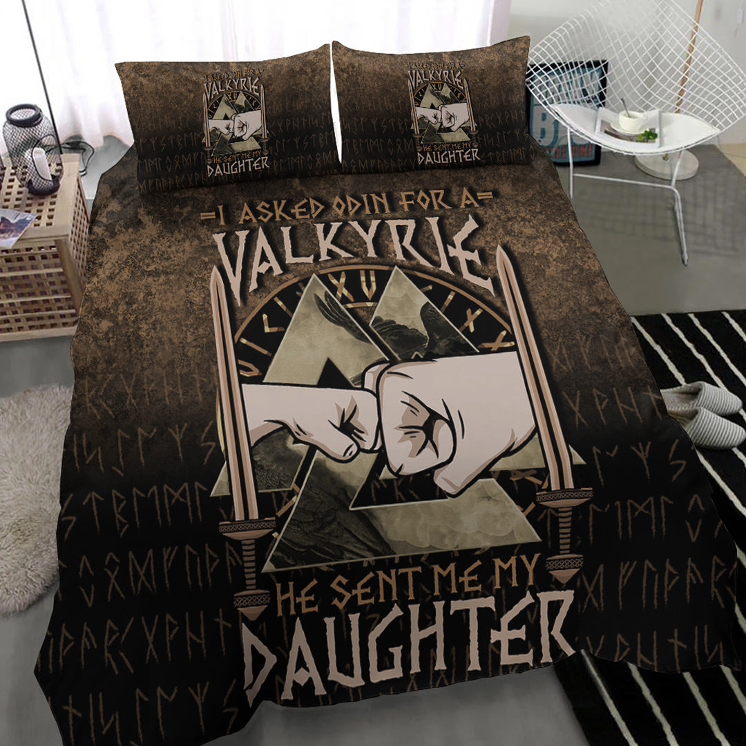 Viking Bedding Set I Asked Odin For A Valkyrie He Sent Me My Daughter