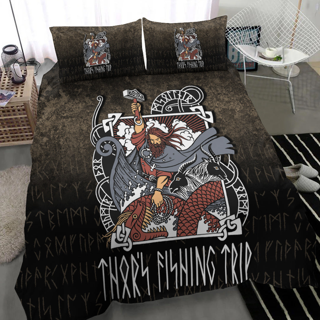 Viking Bedding Set Thor's Fishing Trip