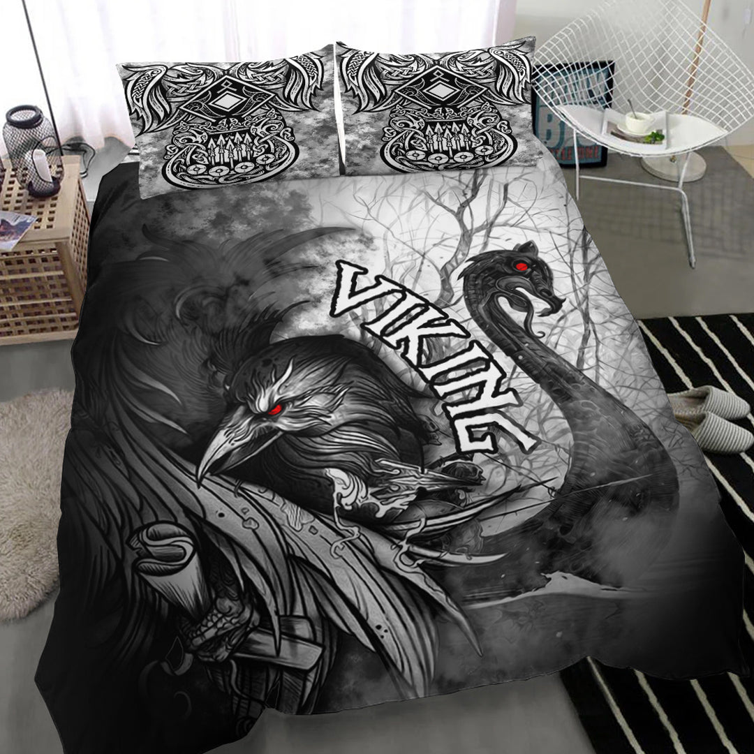 Viking Bedding Set Raven And Darkka