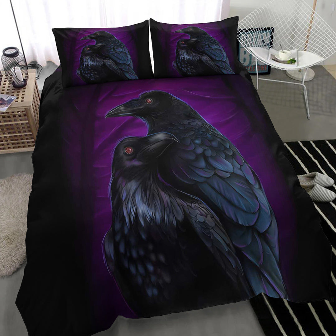 Viking Bedding Set Huginn and Muninn