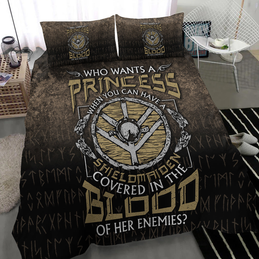 Viking Bedding Set Who Wants A Princess Instead Of A Shield Maiden