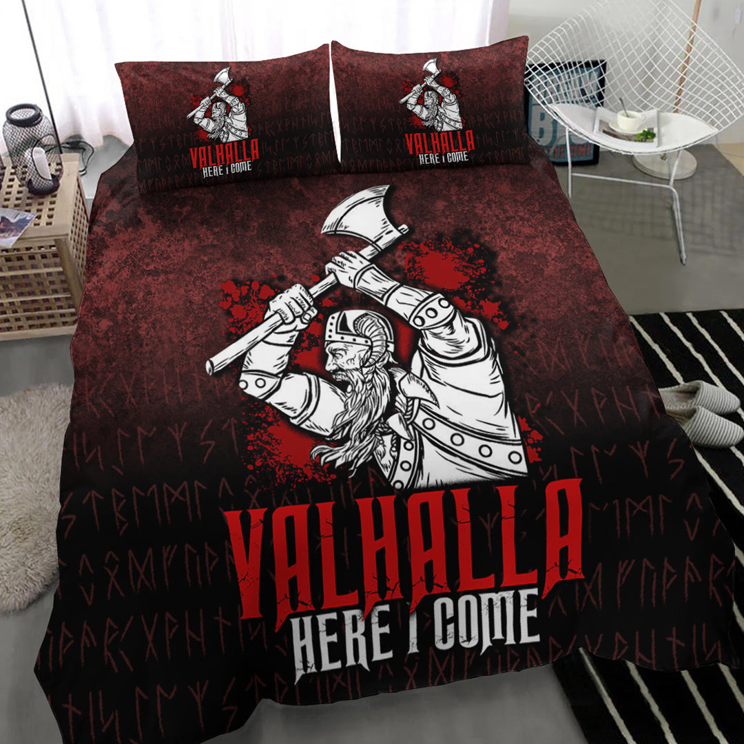 Viking Bedding Set Valhalla Here I Come Viking