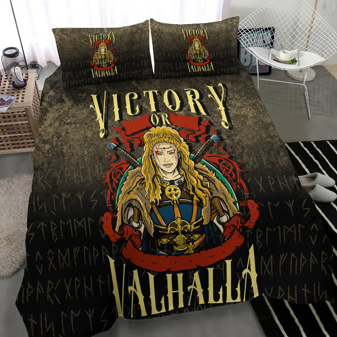 Viking Bedding Set Victory or Valhalla Ver04