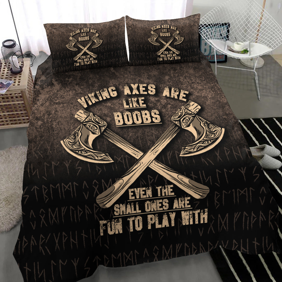 Viking Bedding Set Viking Axes Are Like Boobs