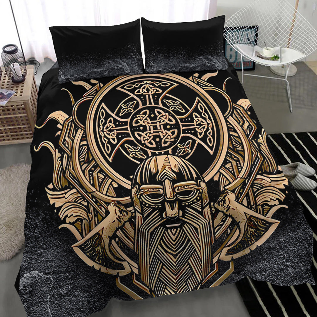 Viking Bedding Set Celtic Odin Axe Style